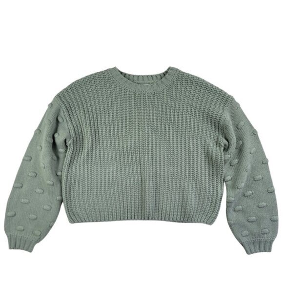 Jessica Simpson Dusty Blue Knitted Sweater - Picture 1 of 12